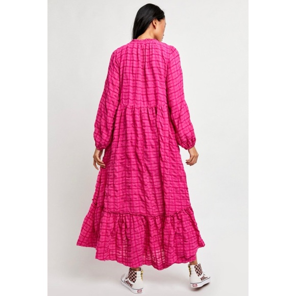 Free People pink maxi dress NEW - Picture 3 of 7